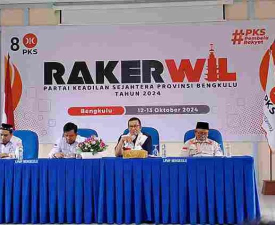 Sekretaris BPW dan Unsur DPTW PKS Bengkulu 